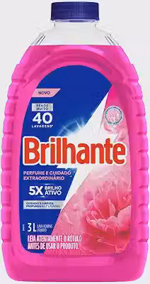 Brilhante Sabão Líquido Perfume e Cuidado Extraordinário 3L