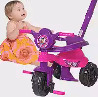 Carrinho de passeio infantil andador bebe didatico de empurrar com pedal