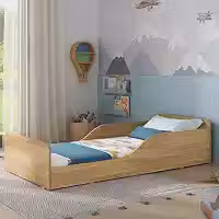 Cama Infantil Montessoriana Melissa Plus com Colchão Incluso 100% MDF Madeirado Multimóveis MP2958 – Segurança, Conforto e Design Moderno