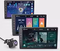 Central Multimídia MP10 QLED CarPlay Android Auto Com Câmera