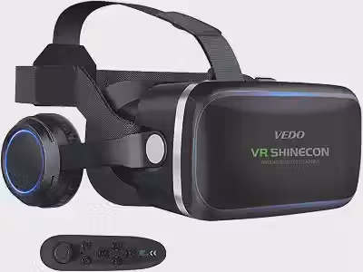 Headset de Realidade Virtual Tecnet, compatível com iPhone e Android
