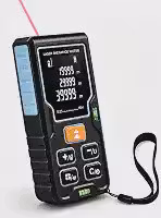 Trena Laser 60m com Nível Duplo, Área, Volume e Memória 20 Dados
