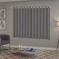 Cortina Blackout Quarto Sala e Janela 2,20m x 1,30m Solaris Chumbo