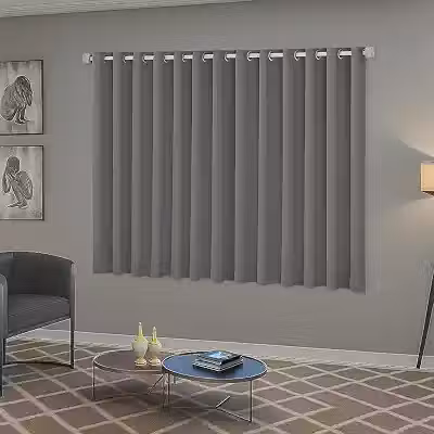 Cortina Blackout Quarto Sala e Janela 2,20m x 1,30m Solaris Chumbo