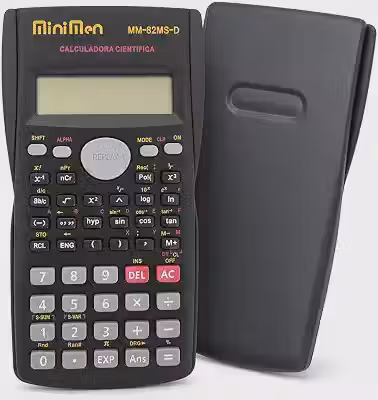 Calculadora Científica 240 Funções com Capa Protetora, Trigonometria, Logaritmos, Estatística, Frações, Potências e Raízes, Calculadora para Faculdade, Escola, ENEM e Vestibular