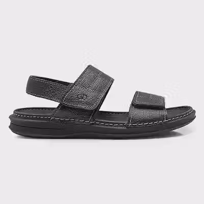 Sandália de Couro Democrata Masculina Easy Lazy Mouro 693104-002-40