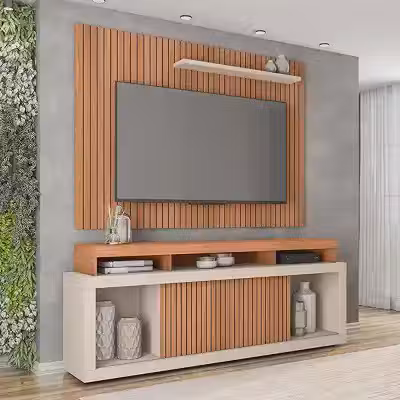 Rack para TV até 70' com Painel 2 Portas Caemmun Aegon