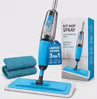 Mop Spray 3 em 1 com Reservatório 400ml Azul