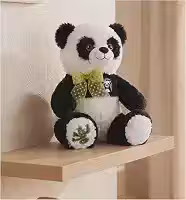 Urso Panda de Pelúcia 40cm Super Macio Antialérgico Presente Infantil