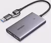 UGREEN Placa de Captura HDMI 2K@30Hz com Loop Out USB 3.0