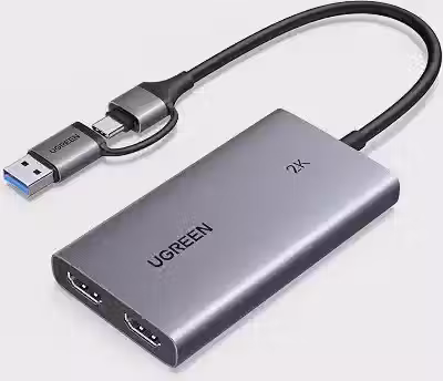 UGREEN Placa de Captura HDMI 2K@30Hz com Loop Out USB 3.0