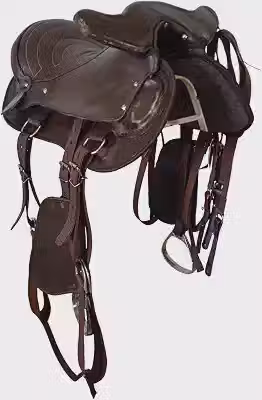 Sela com Cabeçada para cavalgada ou trabalho Marrom