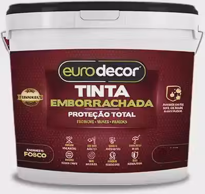 Super Tinta Emborrachada 3.6kg Contra Infiltrações Fissuras Acabamento Fosco Branco Neve