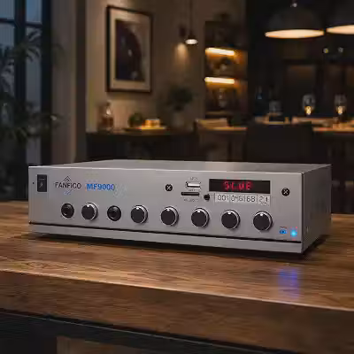 Receiver Fanfico MF-9000 Amplificador Som Ambiente 2 Canais