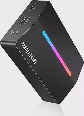 Placa de captura de vídeo AmpliGame FIFINE, HD 1080 60fps para áudio, vídeo, jogos, transmissão ao vivo, HDMI 4K para placa de captura USB compatível com PS4/Windows/Mac OS/Switch/Xbox-V3