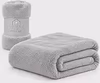 COBERTOR CASAL MANTA MICROFIBRA, TOQUE MACIO E AVELUDADO FLEECE SOFT- CINZA