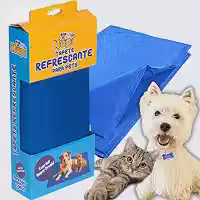 Tapete Refrescante para Pets Tapete Gelado Termico Ideal para Cães e Gatos Conforto, Frescor e Bem-Estar Tamanho P - M ou G (P-40x50cm)