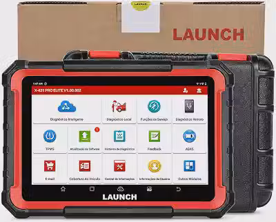 Scanner Automotivo Launch X431 Pro Elite Profissional OBD2 Bidirecional com Tablet Android, Diagnóstico Multimarcas, Codificação ECU, TPMS, ADAS e Atualização via Wi-Fi