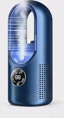 Ar condicionado portátil, mini ar-condicionado USB e ventilador de mesa pessoal com 3 modos de resfriamento, 6 níveis de umidade e velocidades, ar condicionado recarregável para quarto, escritório