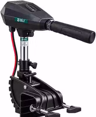 ZELT Motor Elétrico de Popa 24V 86LB para Barco Canoa Caiaque 960W Digital Haste Ajustável