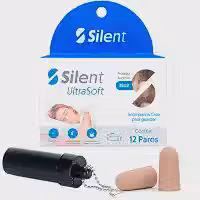 Protetor Auricular Silent Earplug 12 Pares Ultra mais alto de 38 dB, protetores auriculares confortáveis para dormir, ronco, viagem, shows, estudar, ruído alto (Bege)