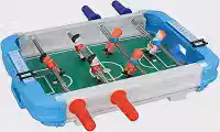 Acouto Mesa de Pebolim Portátil para Famílias e Festas - Jogo de Futebol de Mesa Divertido para Crianças e Adultos, Ideal para Salas de Jogos e Reuniões