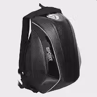 Mochila Moto Grande Aerodinamica Impermeavel Porta Capacete Efeito Fibra de Carbono Qualidade Premium
