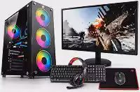 PC COMPLETO GAMER RYZEN 7 5700G SSD 512GB 16GB 3200MHZ MONITOR 21,5'' - KIT GAMER RGB