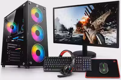 PC COMPLETO GAMER RYZEN 7 5700G SSD 512GB 16GB 3200MHZ MONITOR 21,5'' - KIT GAMER RGB