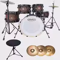 Bateria CrossRoad Bumbo 20 Castanho Escuro - RMV