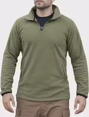 Casaco Fleece Masculino Agasalho Térmico Sueter Básico Casual Inverno Frio Confortável Elegante Gola Alta Leve Social