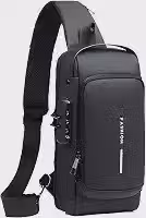 Mochila Premium Antifurto Com Senha, USB, Resistente À Água, VARENZIA