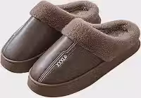 Pantufas Felpudas Impermeáveis ​​para Homem, Antiderrapantes, Macias e Quentes. Pantufas Masculinas