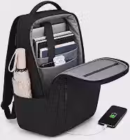 Mochila Executiva Slim para Notebook 15,6' Impermeável Antifurto Reforçada