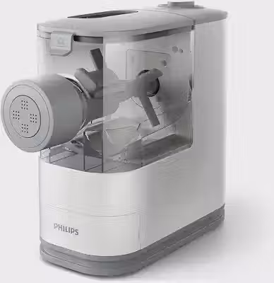 Philips Compact Massa e Macarrão Maker com 3 placas de formato de massa intercambiáveis - Branco - HR2370/05