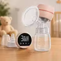 Bomba Tira Leite Elétrica 5 em 1 - Portátil Silenciosa com LED - 9 Níveis de Sucção, Extração Sem Dor, Anti Vazamento, Recarga USB – Amamentação Confortável e Discreta Premium