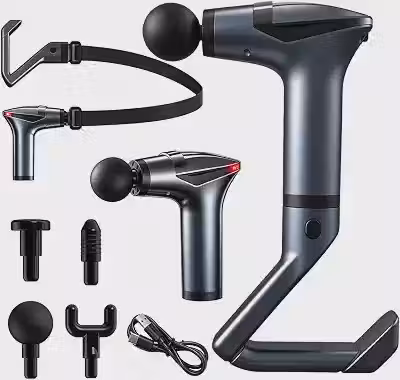 Pistola Massageadora Muscular Profissional com Alça Extensora
