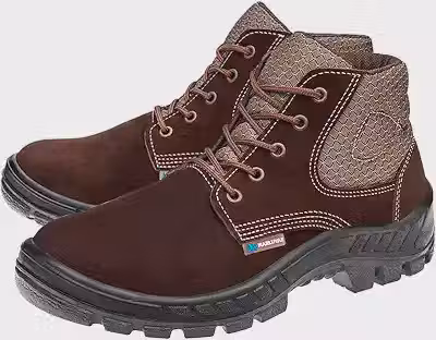 Bota Segurança Epi Marluvas Botina Nobuck Bico Pvc 50b26 Cb (Marrom, BR, Adulto, Numérico, 41)