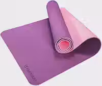 Tapete de Yoga Antiderrapante TPE 6mm Pilates com Bolsa Premium Rubber Fit