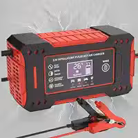 Carregador Inteligente De Bateria Automotiva 12V E 24V Bivolt Com Proteção Completa Recupera Bateria Descarregada Carro Moto Caminhão Uso Seguro E Rápido - Premium