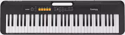 TECLADO MUSICAL CASIOTONE BÁSICO DIGITAL CT-S100C2-BR PRETO - CASIO