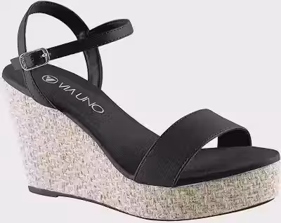 Sandalia Via Uno Anabela Ref 330084sdavv Bege 039
