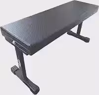 Banco Supino Academia/Musculação: 90x30x42cm, Resistente. Preto!