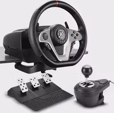 Kalkan Kit Simulador de Corrida G500 ProRacing Volante Pedais e Câmbio USB Force Feedback 3.2Nm 900° Compatível c/ PC, Xbox, PS4 - KLK00032
