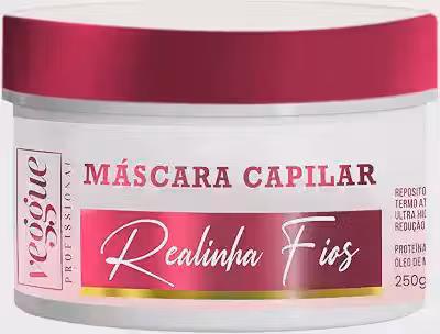 Máscara Capilar Super Hidratante Realinha Fios Veggue Profissional 250g