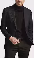 Blazer masculino trespassado ajuste regular esporte casual casaco terno para uso diário e negócios