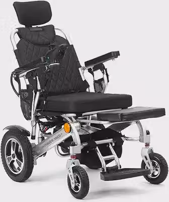 Winner.Med Cadeira de Rodas Motorizada Elétrica Dobrável – Leve, Compacta e de Alta Performance para Mobilidade em Alumínio