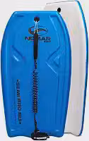 Prancha de Bodyboard Semi-Pro 39.5 Nomar Surf 100cm Azul Com Leash