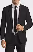 Terno masculino de 2 peças para homens um botão slim fit jaqueta sólida e calça conjunto de smoking festa de casamento negócios formatura
