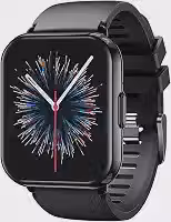 SmartWatch, relogio smartwatch feminino com 1.83' Ecrã tátil, à prova d'água IP68, Recebimento de Notificações, relogio masculino com 120+ Modos Esportivos Faz e Recebe Ligações (Preto)